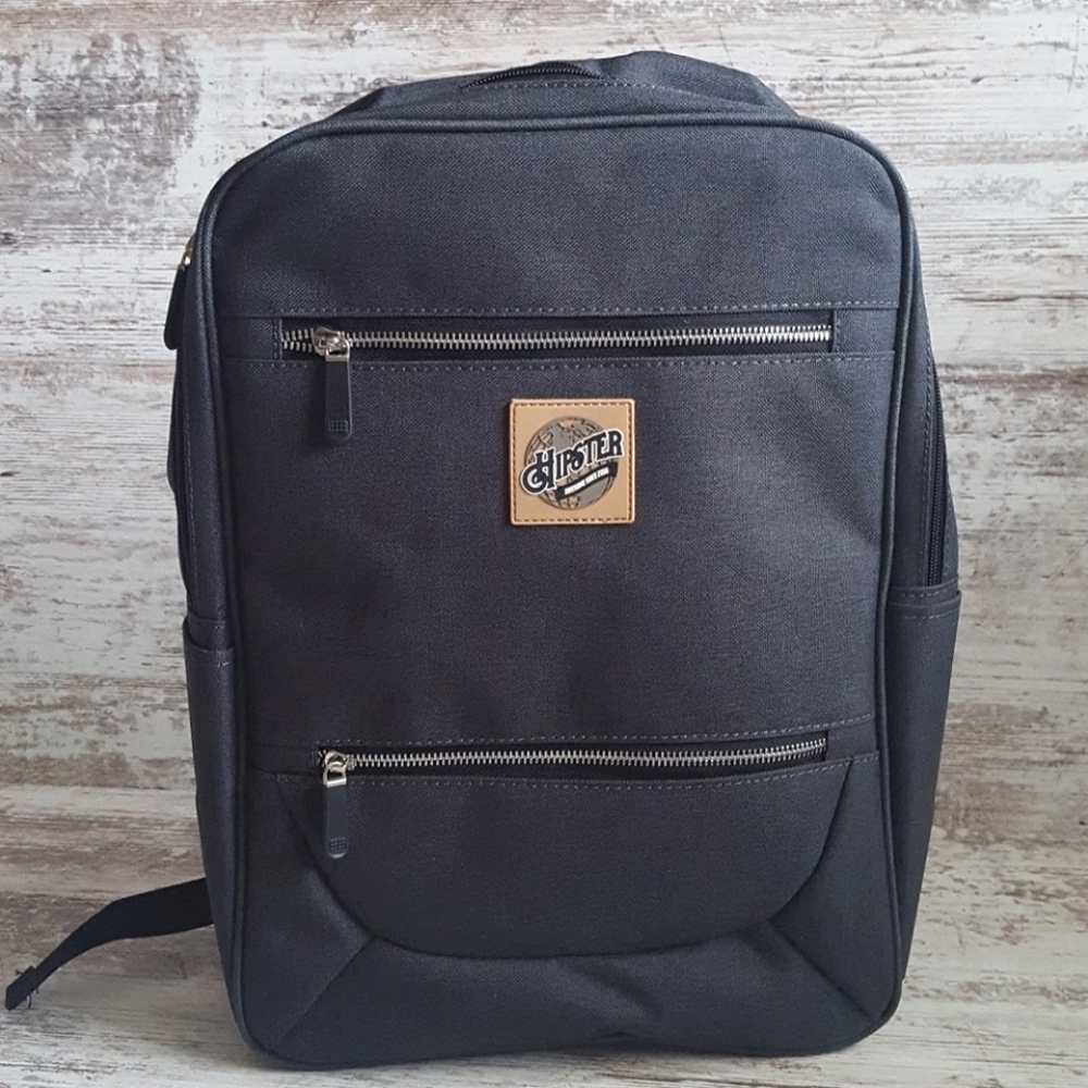 🟦NWT Charcoal Canvas Laptop Backpack